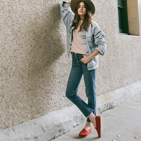 TOMS │Red Alpargata Slip On  │Size: 5.5 │ - Picture 2 of 4